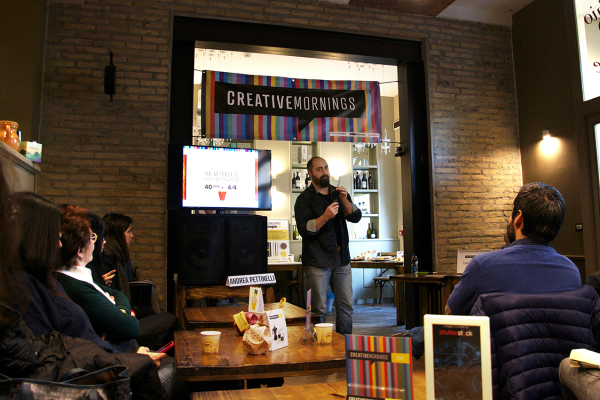 Andrea Pettinelli speech at Creative Mornings