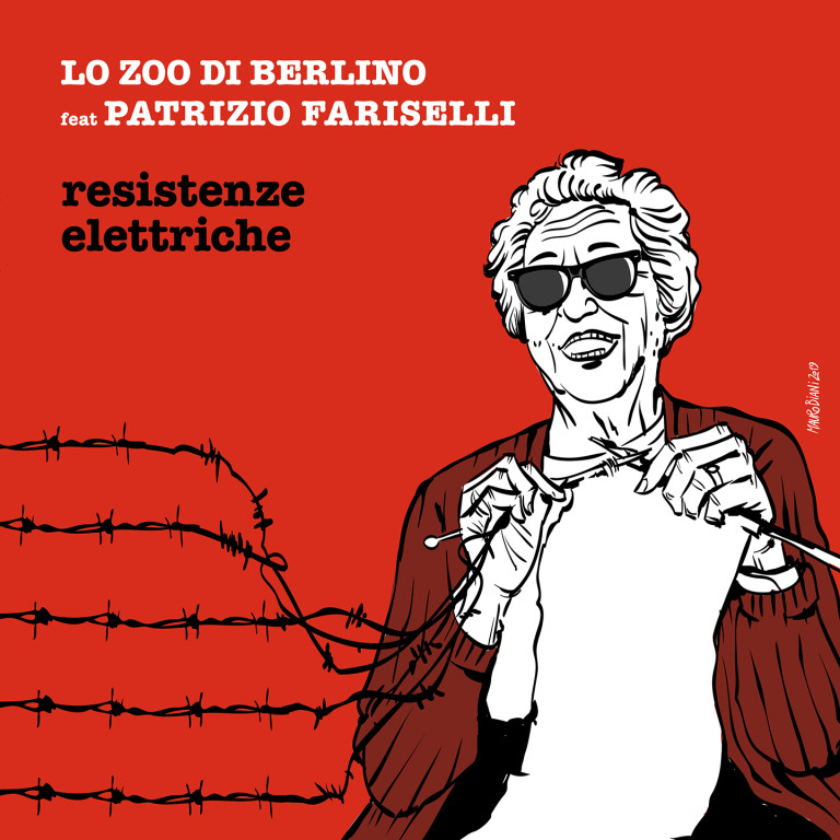 Lo Zoo di berlino Resistenze Elettriche cover album (Mauro Biani artwork)